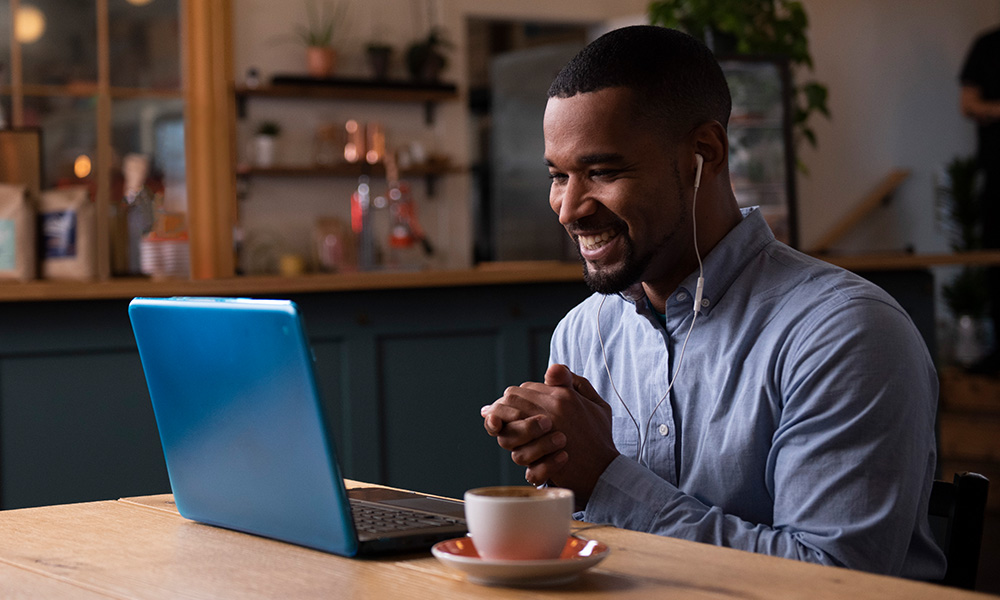 Person managing finances